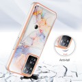 For Realme Narzo 50 5G Marble Pattern IMD Card Slot Phone Case(Galaxy Marble White)