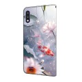 For LG K22/K22 + Crystal Painted Leather Phone case(Koi)