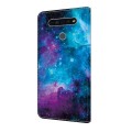 For LG K51 Crystal Painted Leather Phone case(Starry Sky)