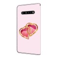 For LG V60 ThinQ 5G Crystal Painted Leather Phone case(Love Peach)