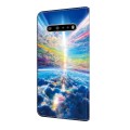 For LG V60 ThinQ 5G Crystal Painted Leather Phone case(Colorful Sky)