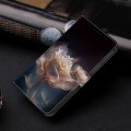 For Google Pixel 6 Crystal Painted Leather Phone case(Peony)