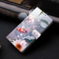 For Google Pixel 7a Crystal Painted Leather Phone case(Koi)