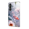 For Sony Xperia 1 V Crystal Painted Leather Phone case(Koi)