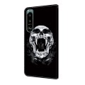 For Sony Xperia 5 IV Crystal Painted Leather Phone case(Skull)