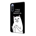 For Sony Xperia 10 III Crystal Painted Leather Phone case(Dont Touch My Phone)