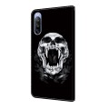 For Sony Xperia 10 V Crystal Painted Leather Phone case(Skull)