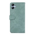 For Samsung Galaxy A05 4G ABEEL Color Block Magnetic RFID Leather Phone Case(Cyan-Pink)