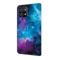 For Motorola Moto G Power 2023 Crystal Painted Leather Phone case(Starry Sky)