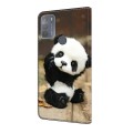 For Motorola Moto G50 Crystal Painted Leather Phone case(Panda)