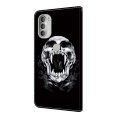 For Motorola Moto G51 5G Crystal Painted Leather Phone case(Skull)