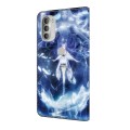 For Motorola Moto G51 5G Crystal Painted Leather Phone case(Magic Fairy)