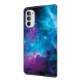 For Motorola Moto G52 4G/G82 Crystal Painted Leather Phone case(Starry Sky)