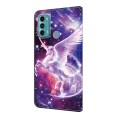 For Motorola Moto G60/G40 Fusion Crystal Painted Leather Phone case(Unicorn)
