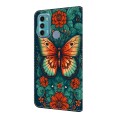 For Motorola Moto G60/G40 Fusion Crystal Painted Leather Phone case(Flower Butterfly)