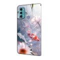 For Motorola Moto G60/G40 Fusion Crystal Painted Leather Phone case(Koi)