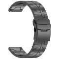 22mm Titanium Metal Watch Band(Black)