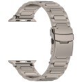 For Apple Watch SE 2023 44mm I-Shaped Titanium Metal Watch Band(Titanium)