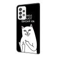 For OPPO A16/A16s/A54s/A54 4G/A55 5G Crystal Painted Leather Phone case(Dont Touch My Phone)