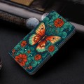 For OPPO A16/A16s/A54s/A54 4G/A55 5G Crystal Painted Leather Phone case(Flower Butterfly)