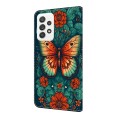 For OPPO A16/A16s/A54s/A54 4G/A55 5G Crystal Painted Leather Phone case(Flower Butterfly)