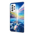 For OPPO A16/A16s/A54s/A54 4G/A55 5G Crystal Painted Leather Phone case(Colorful Sky)