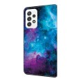 For OPPO A16/A16s/A54s/A54 4G/A55 5G Crystal Painted Leather Phone case(Starry Sky)