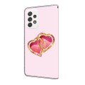 For OPPO A94 5G/A95 5G Crystal Painted Leather Phone case(Love Peach)