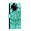 For Realme 11 5G Sun Mandala Embossing Pattern Phone Leather Case(Green)