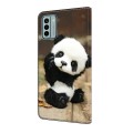 For Nokia G22 Crystal Painted Leather Phone case(Panda)