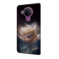 For Nokia 3.4/5.4 Crystal Painted Leather Phone case(Peony)