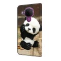 For Nokia 3.4/5.4 Crystal Painted Leather Phone case(Panda)