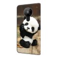For Nokia 5.3 Crystal Painted Leather Phone case(Panda)