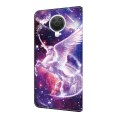 For Nokia G20 Crystal Painted Leather Phone case(Unicorn)