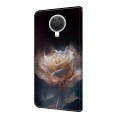 For Nokia G20 Crystal Painted Leather Phone case(Peony)