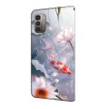 For Nokia G21/G11 Crystal Painted Leather Phone case(Koi)