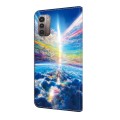 For Nokia G21/G11 Crystal Painted Leather Phone case(Colorful Sky)