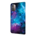 For Nokia G21/G11 Crystal Painted Leather Phone case(Starry Sky)