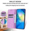 For iPhone 15 Pro Retro Elephant Embossed Leather Phone Case(Purple)