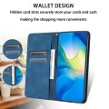 For iPhone 13 Retro Elephant Embossed Leather Phone Case(Blue)