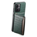 For Xiaomi Redmi Note 12 4G Global Crocodile Texture Card Bag Design Full Coverage Phone Case(Green)