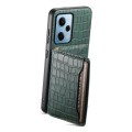 For Xiaomi Redmi Note 12 Pro 4G Crocodile Texture Card Bag Design Full Coverage Phone Case(Green)