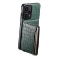 For Xiaomi Redmi Note 12 Turbo/Poco F5 Crocodile Texture Card Bag Design Full Coverage Phone Case(Gr