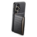 For Huawei nova 11 Pro Crocodile Texture Card Bag Design Full Coverage Phone Case(Black)