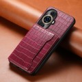 For Huawei nova 11 Pro Crocodile Texture Card Bag Design Full Coverage Phone Case(Red)