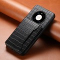 For Huawei Mate 40 Pro Crocodile Texture Card Bag Design Full Coverage Phone Case(Black)