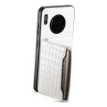 For Huawei Mate 30 Crocodile Texture Card Bag Design Full Coverage Phone Case(White)