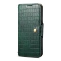 For Honor 100 Pro Denior Crocodile Texture Oil Edge Leather Phone Case(Green)