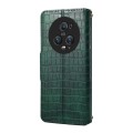 For Honor Magic5 Pro Denior Crocodile Texture Oil Edge Leather Phone Case(Green)