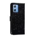 For Motorola Moto G 5G 2023 Sun Mandala Embossing Pattern Phone Leather Case(Black)